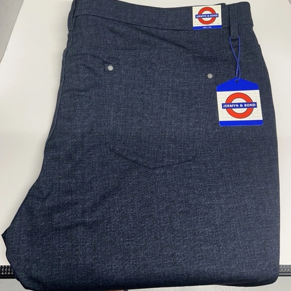 ➕Jermyn And Bond Dress Pant Trouser Blue 48 X 30. C1-020 - Picture 3 of 9